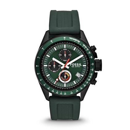 Decker Chronograph Orologio in Silicone - Verde