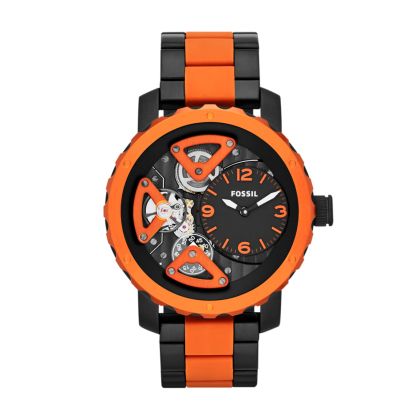 Nate Orologio Multifunzione in Silicone – Nero e Rosso