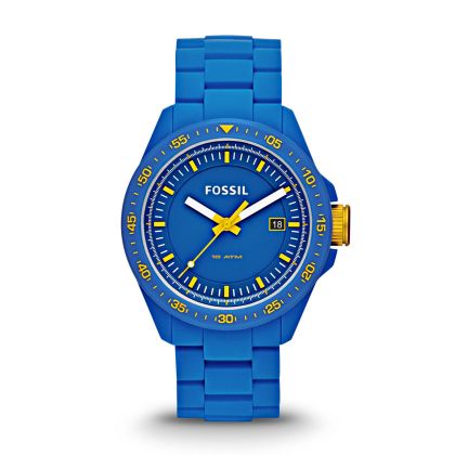 Orologio Decker Tre Lancette in Silicone - Blu