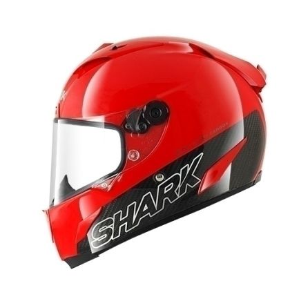 Casco Race-R PRO CARBON BLANK Red