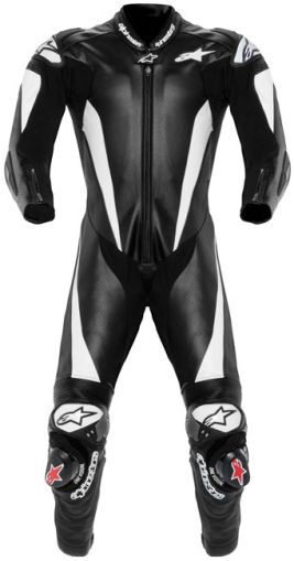 Abito in Pelle Alpinestars Race Replica - Nero/Bianco
