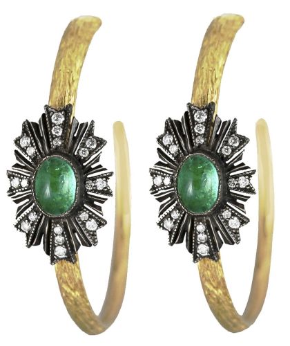 Orecchini a cerchio Arman Sunburst
