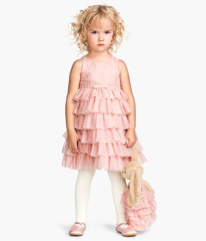 Vestito per bambina con annesso vestitino per bambola 