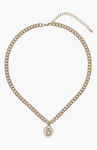 Collana con Lettera placcata in argento