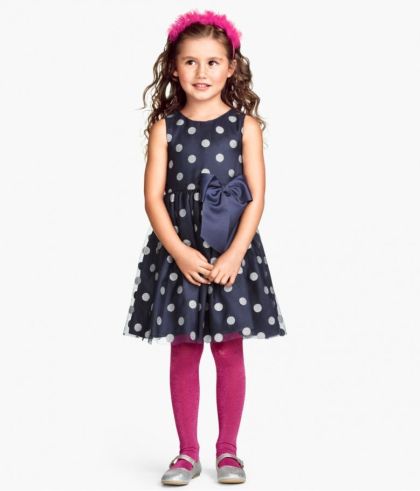 Vestito per bambina con fantasie multicolori