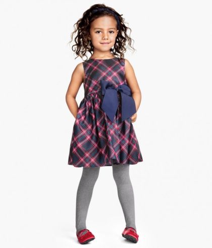 Vestito per bambina con fantasie multicolori