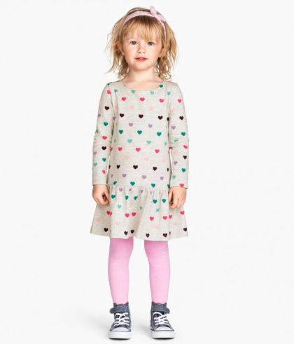 Abito per bambina con maniche lunghe