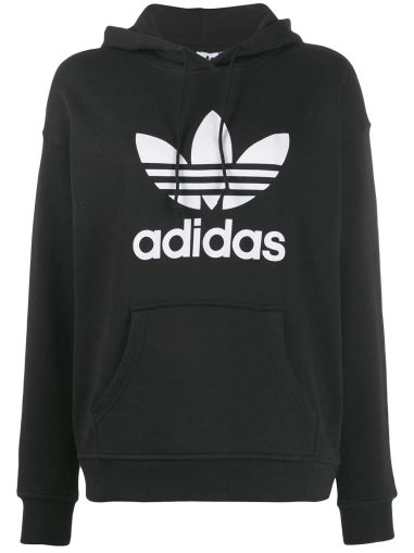 Felpa con cappuccio con logo Adidas