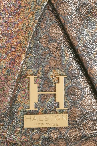 Borsa in pelle dorata