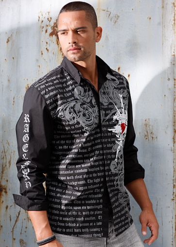Camicia con stampa integrale
