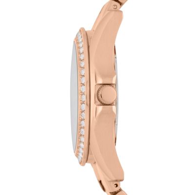Orologio Multifunzionale in Acciaio Inossidabile Riley - Rose