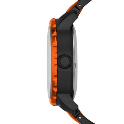 Nate Orologio Multifunzione in Silicone – Nero e Rosso