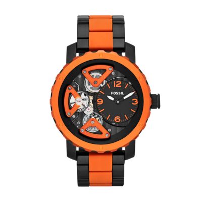 Nate Orologio Multifunzione in Silicone – Nero e Rosso