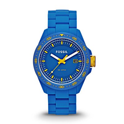 Orologio Decker Tre Lancette in Silicone - Blu