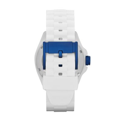 Orologio Decker Three Hand in Silicone - Bianco