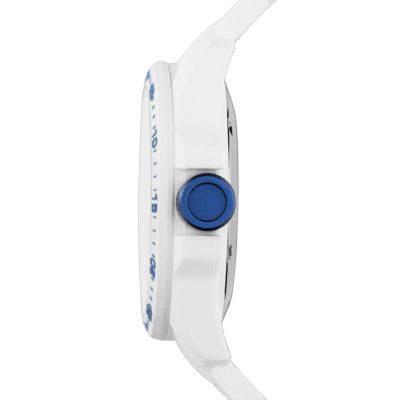 Orologio Decker Three Hand in Silicone - Bianco