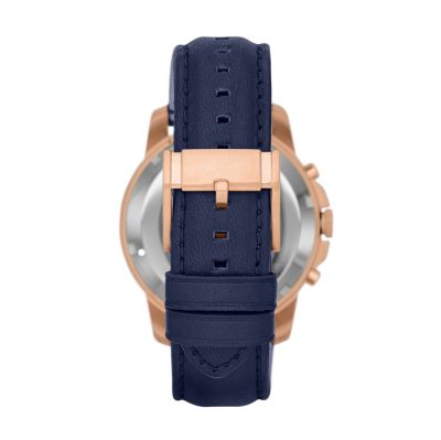 Orologio in pelle Grant - Blu
