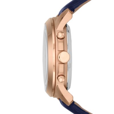 Orologio in pelle Grant - Blu