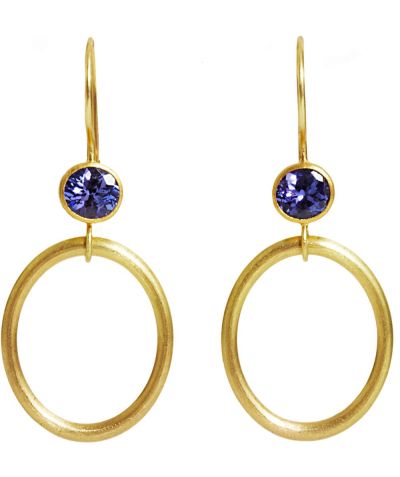 Orecchini Tanzanite Jump Through Hoops