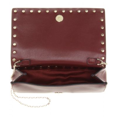 Borsetta  in pelle rossa "Rock""