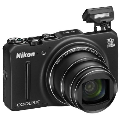 Fotocamera digitale Nikon COOLPIX S9700, 16MP, Wi-Fi, GPS, Nero