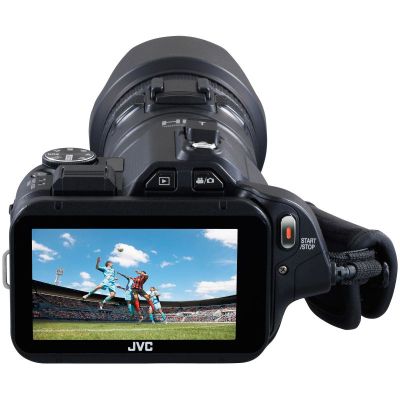 Videocamera JVC GC-PX100V, Full HD, Wi-Fi, Nera
