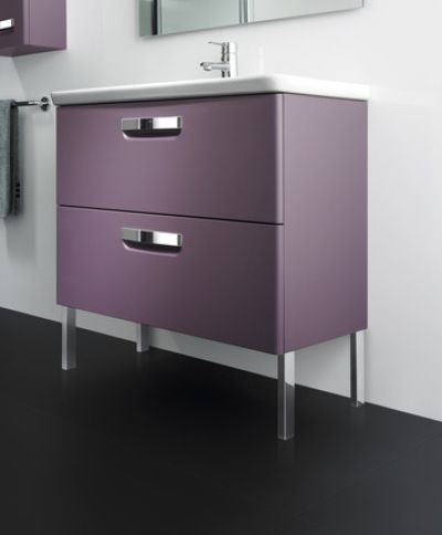 Armadio da bagno a due colori
