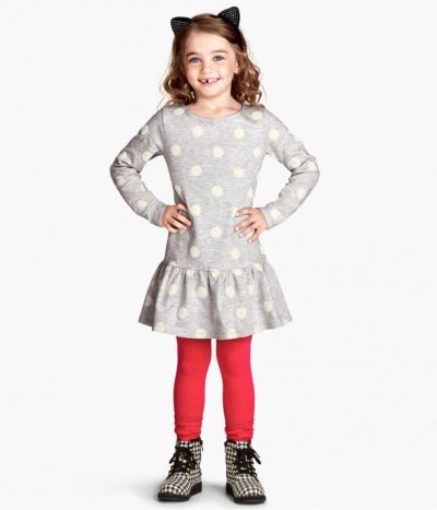Abito per bambina con maniche lunghe