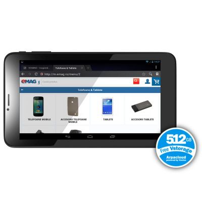 Tablet Vonino Onyx Z con processore Dual-Core A7 1.30GHz, 7", 1GB DDR3, 8GB, 3G, GPS, Bluetooth, Wi-Fi, Android 4.2. Jelly Bean