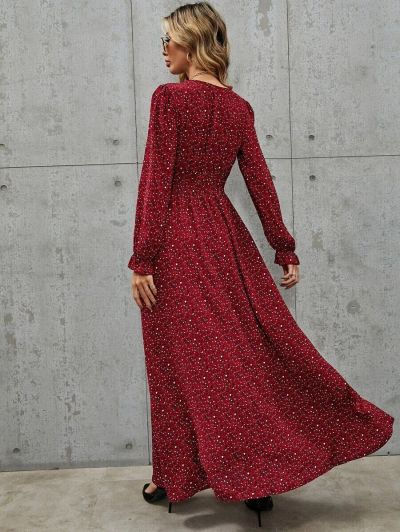 Vestito lungo rosso 