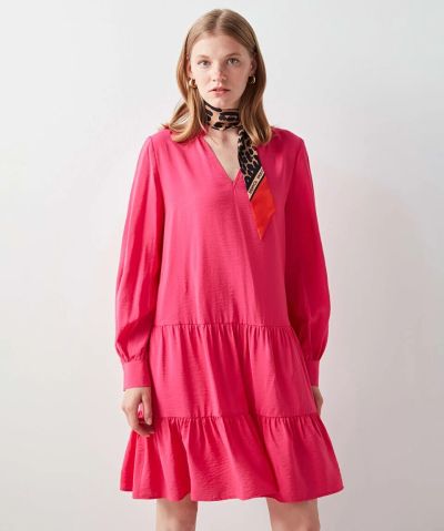 Vestito ampio rosa