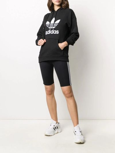 Felpa con cappuccio con logo Adidas