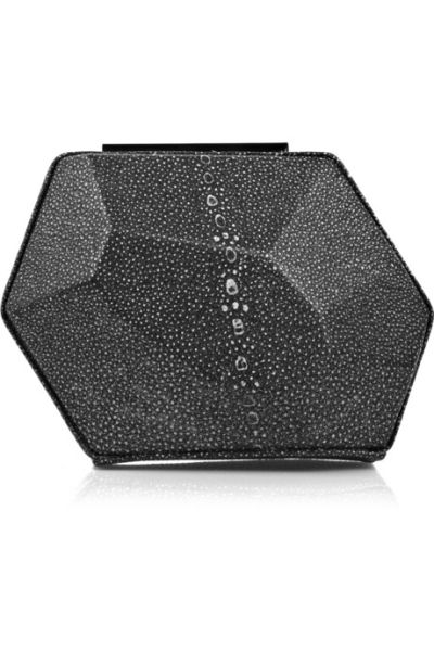Borsa elegante nera in pelle