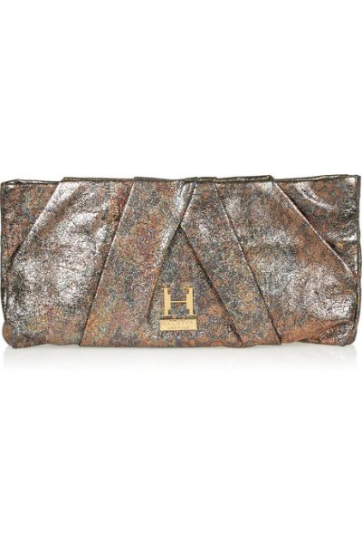 Borsa in pelle dorata